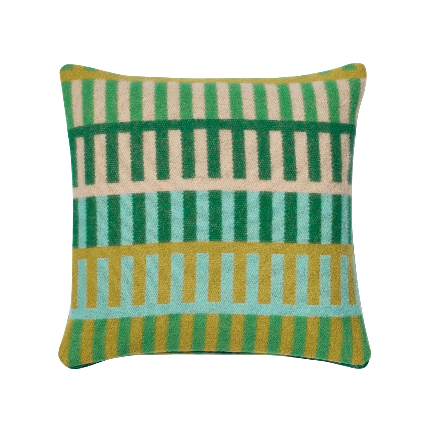 Green Lambswool Shiel Square Cushion