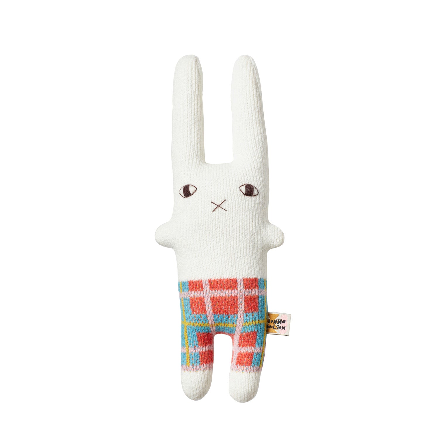 white pink teal poppy white lambswool wool rabbit bunny rabbie