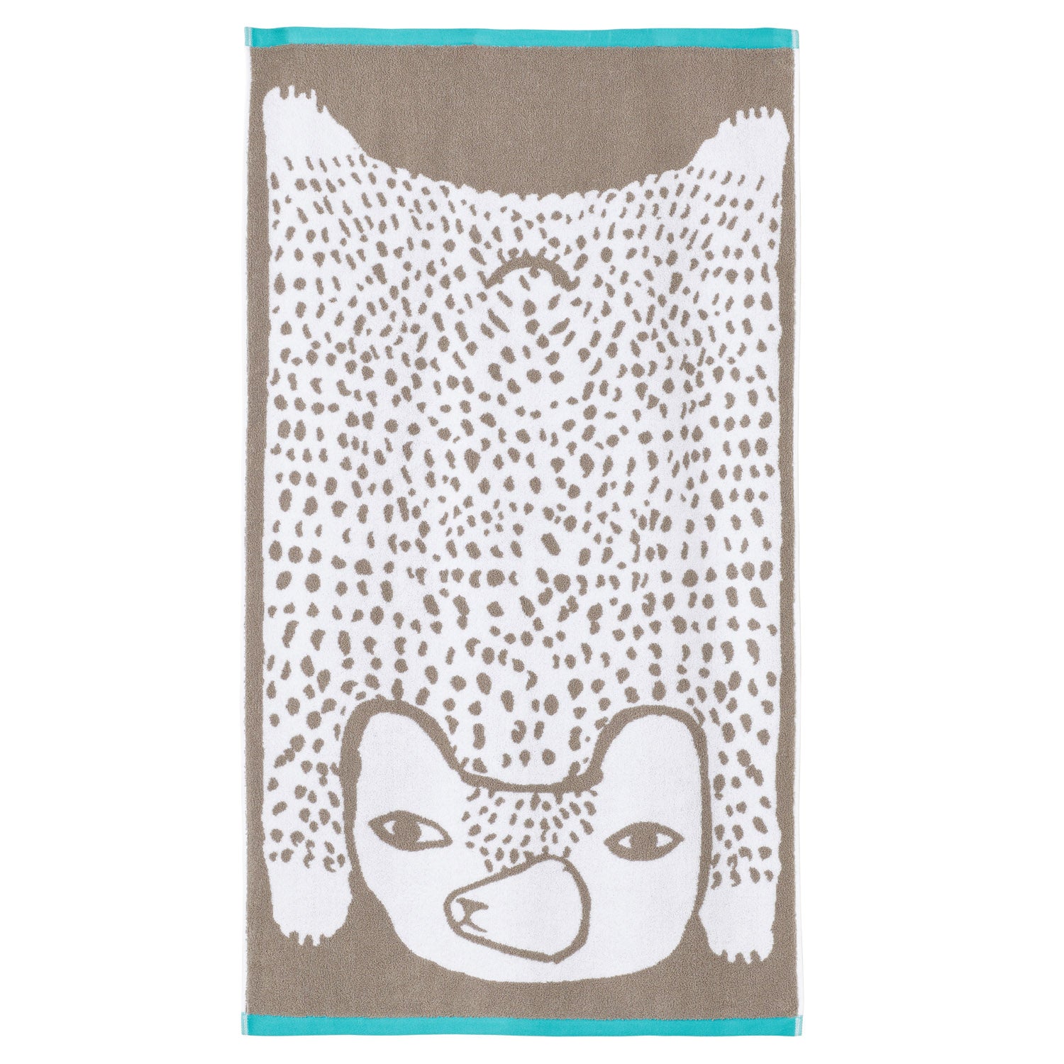 Grey Bear Cotton Bath Towel