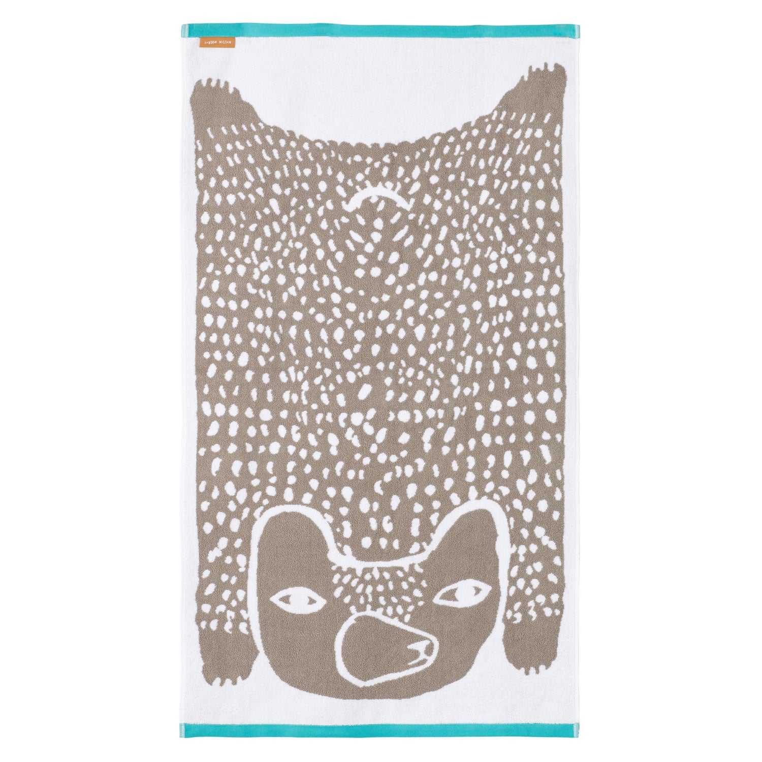 Grey Bear Cotton Bath Towel