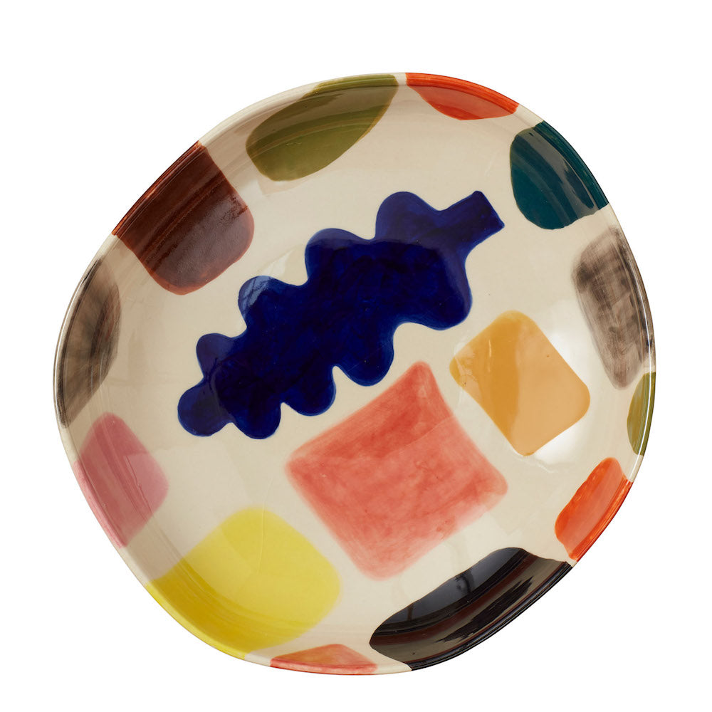 Multicolour Stoneware Mottle Pasta Bowl