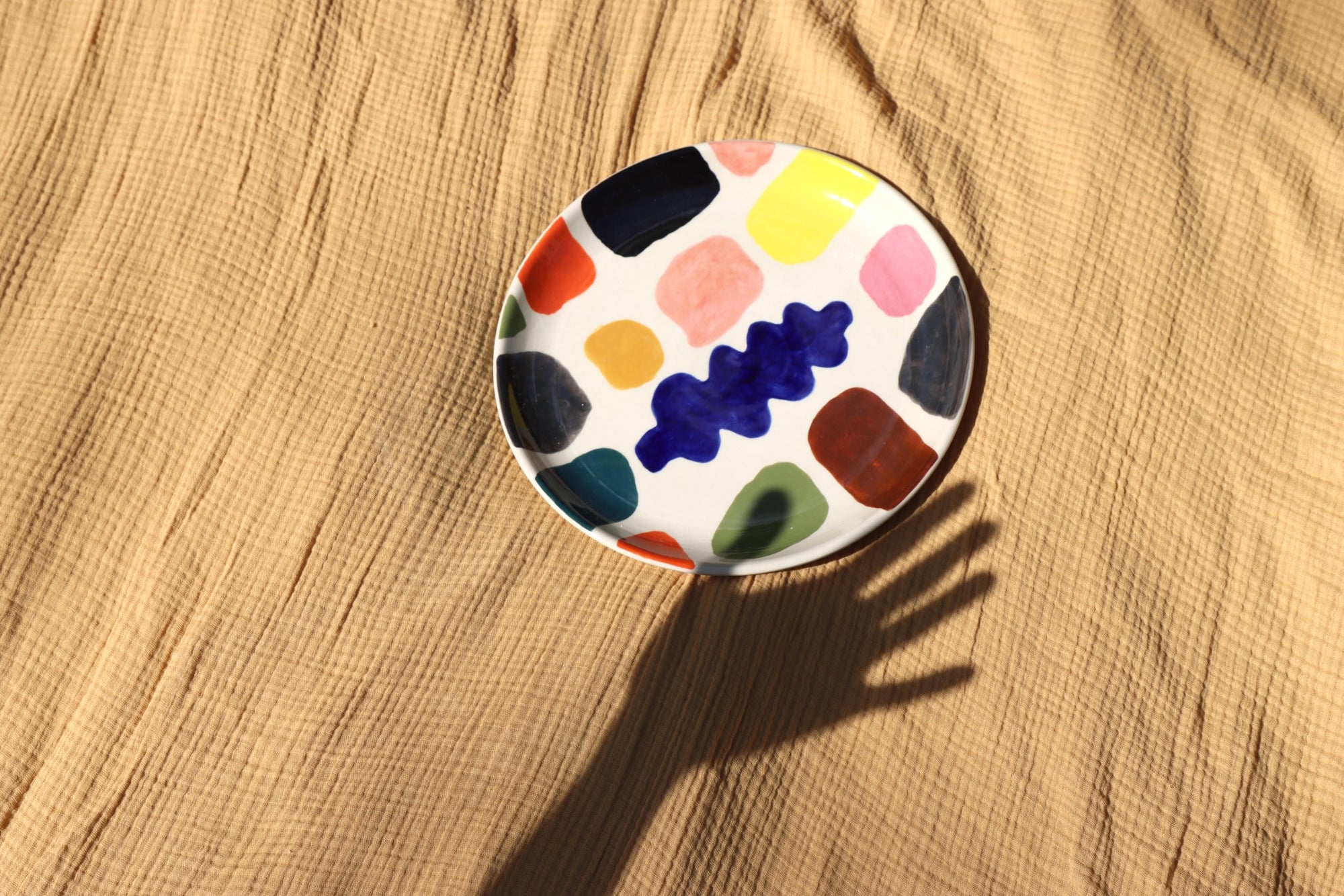 Multicolour Stoneware Mottle Dinner Plate