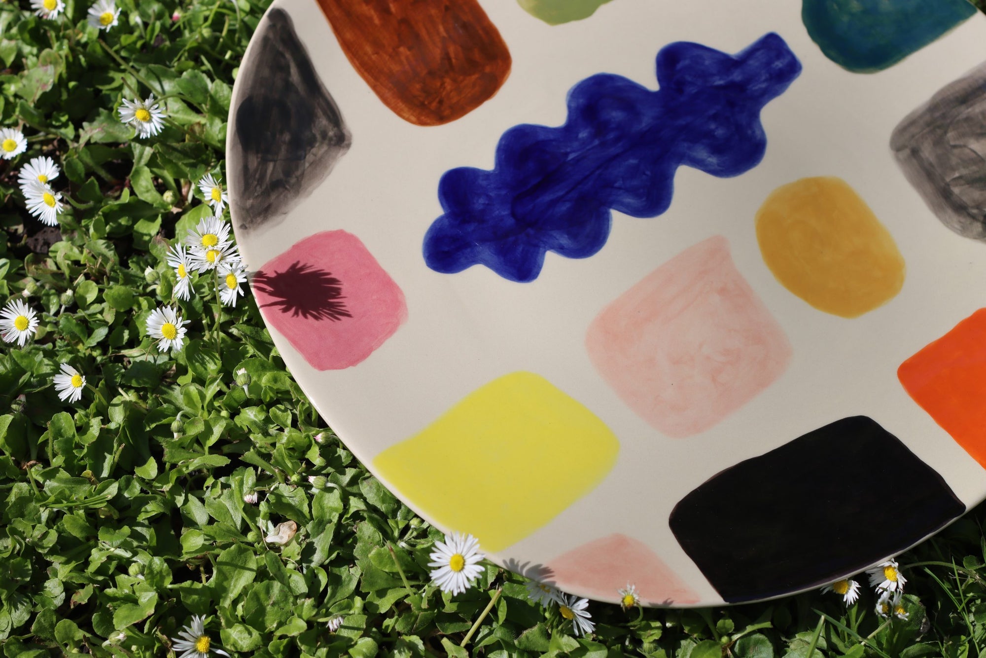 Multicolour Stoneware Mottle Platter