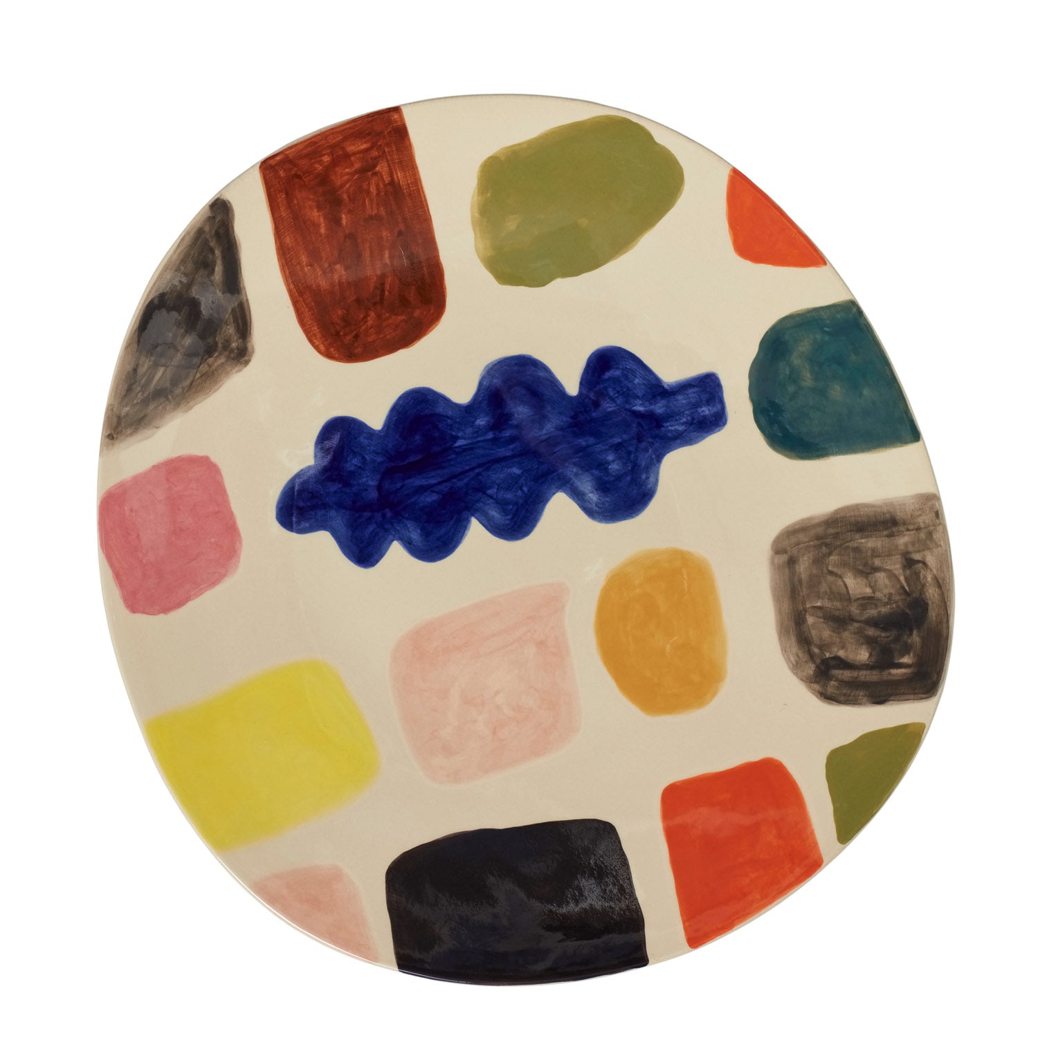 Multicolour Stoneware Mottle Platter