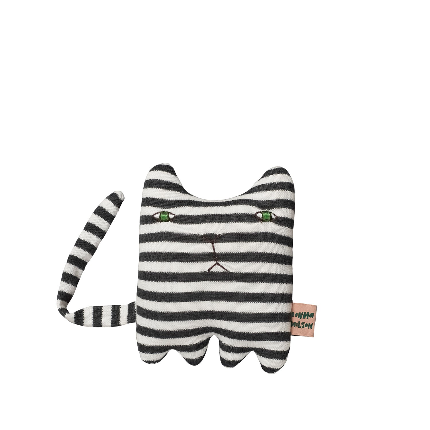 black white GOTS  organic cotton mono cat creature wee one