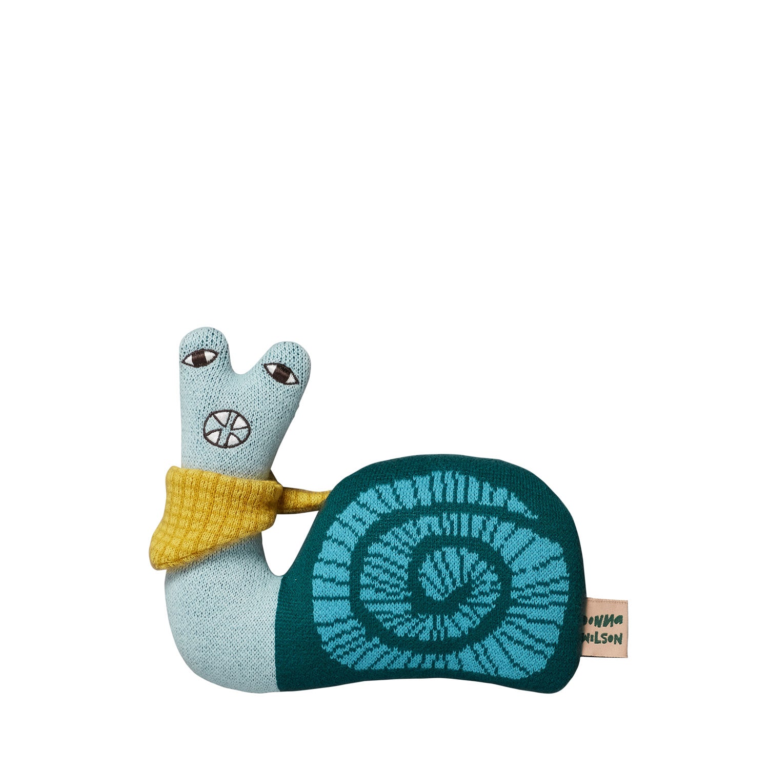 teal grey turquiose GOTS  organic cotton wee one creature sylvie snail