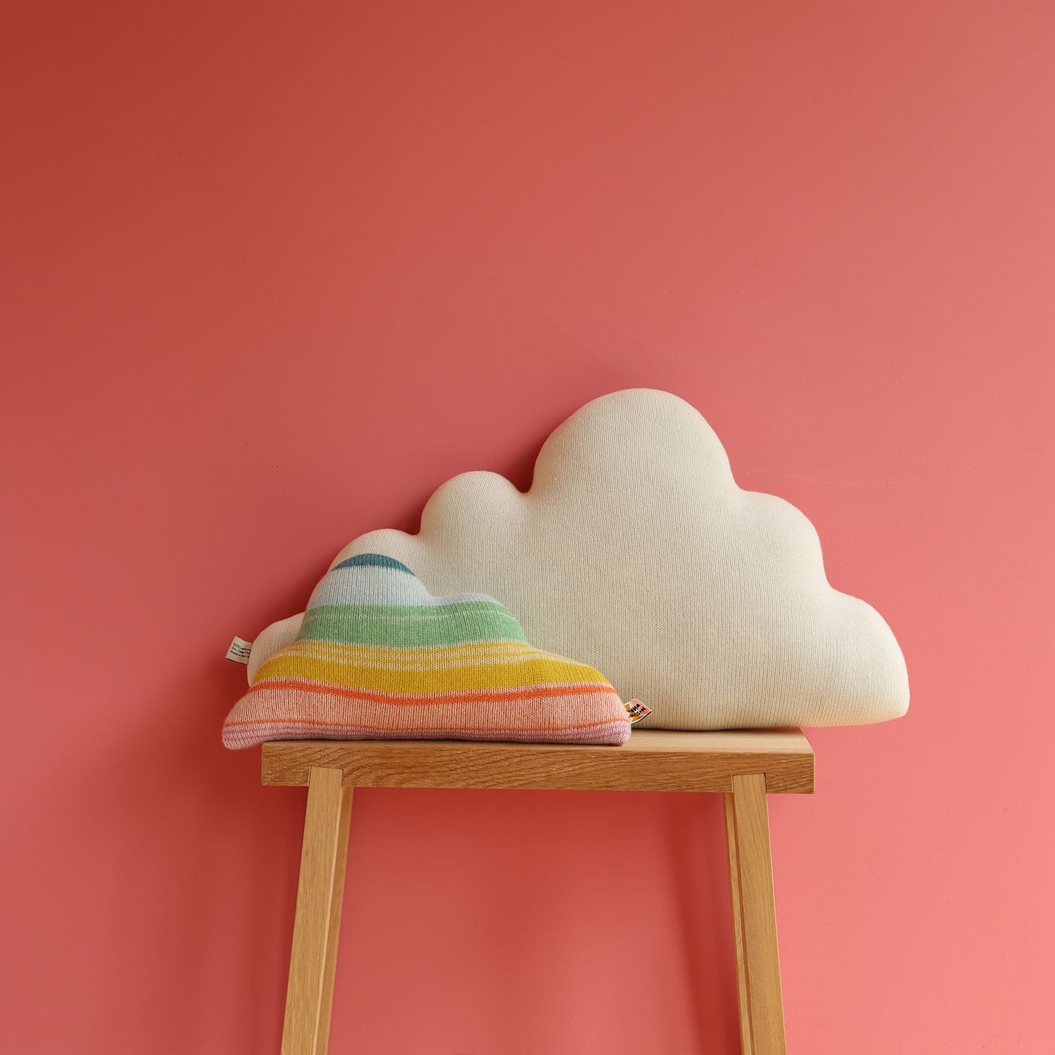 White Lambswool Cloud Medium Shaped Cushion