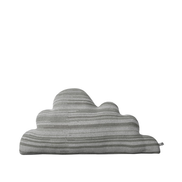 Grey Lambswool Cloud Medium Shaped Cushion