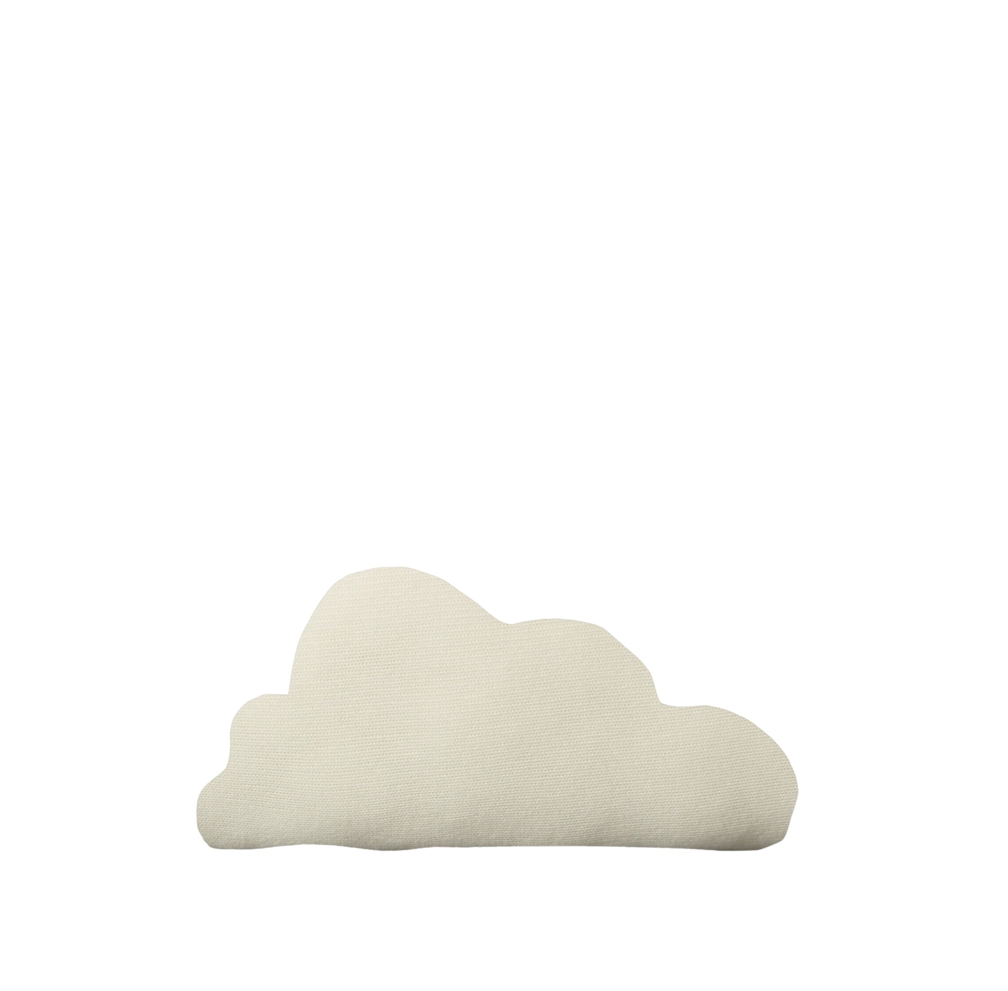 White Lambswool Cloud Small Shaped Cushion