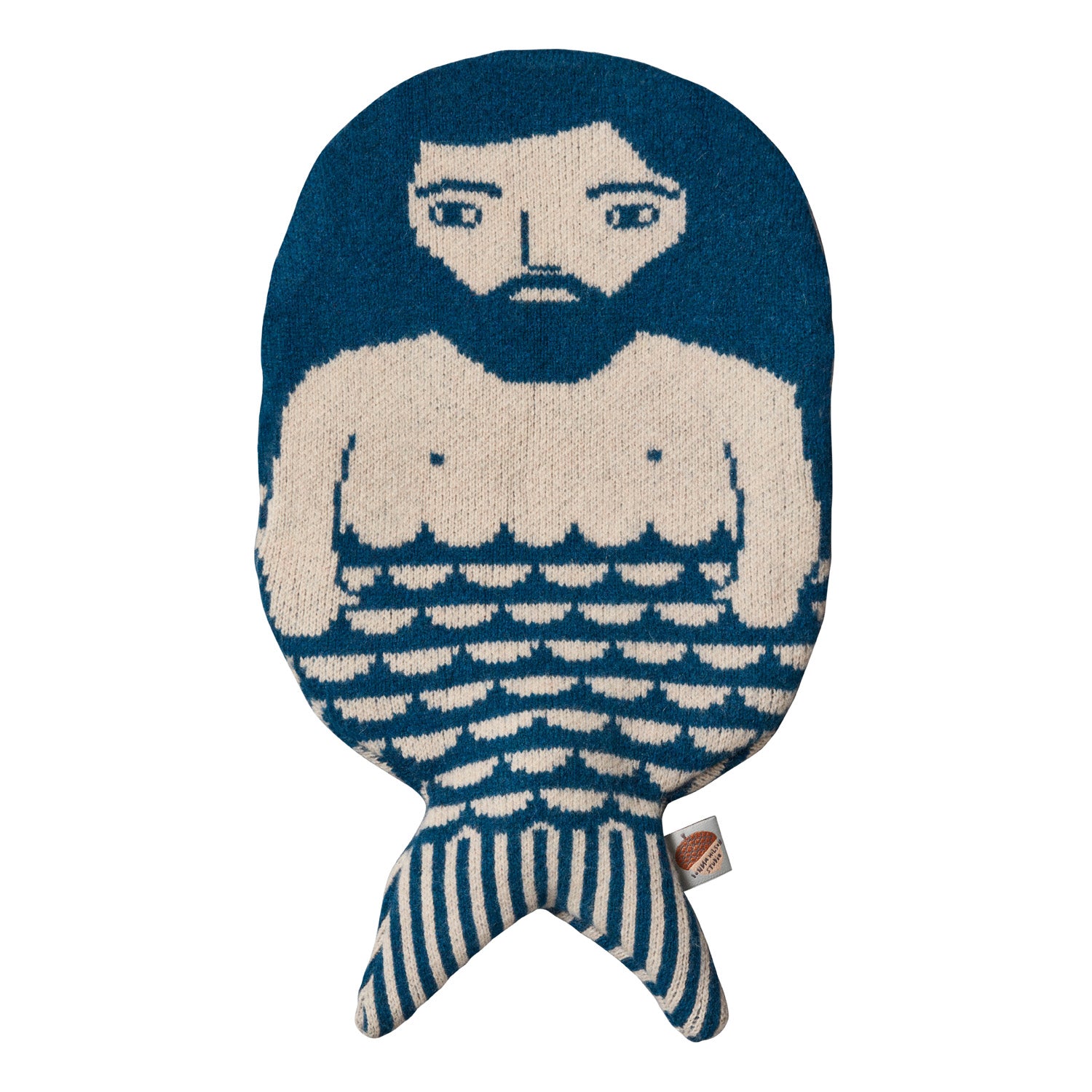 Blue Merman Hot Water Bottle