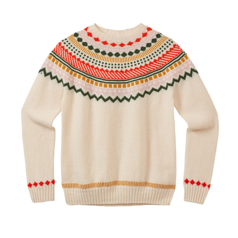 Chalk Lambswool Ugie Jumper