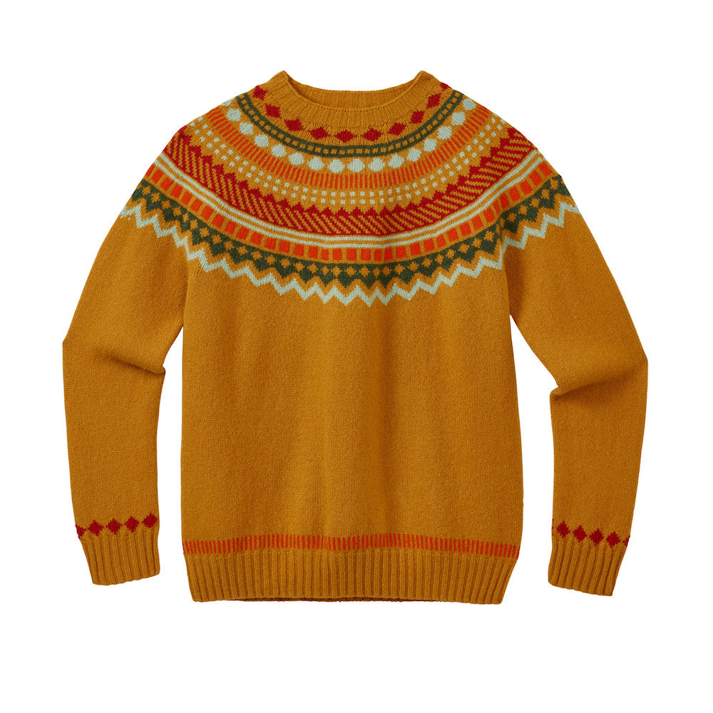 Mustard Lambswool Ugie Jumper