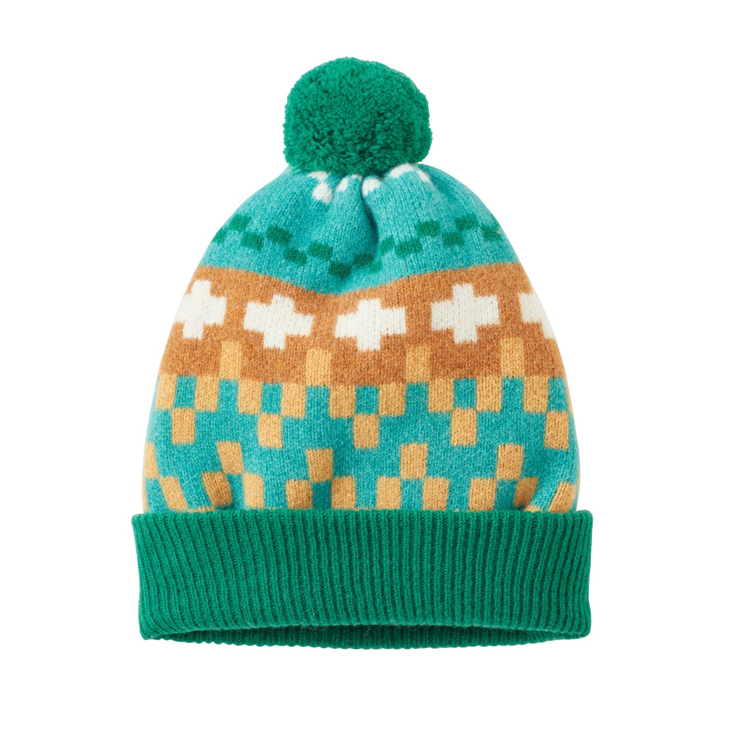 Shamrock Lambswool Big Stitch Beanie Hat 