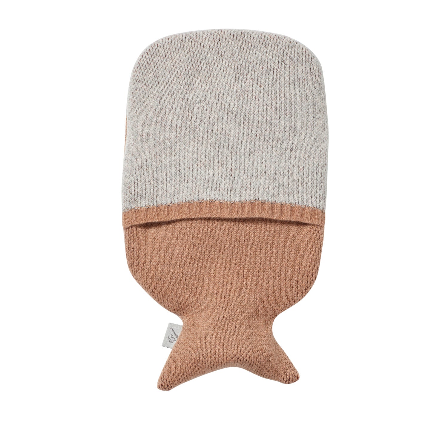 White Beige Lambswool Philip Hot Water Bottle