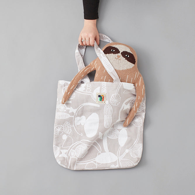 Doodle Dance Woven Tote Bag