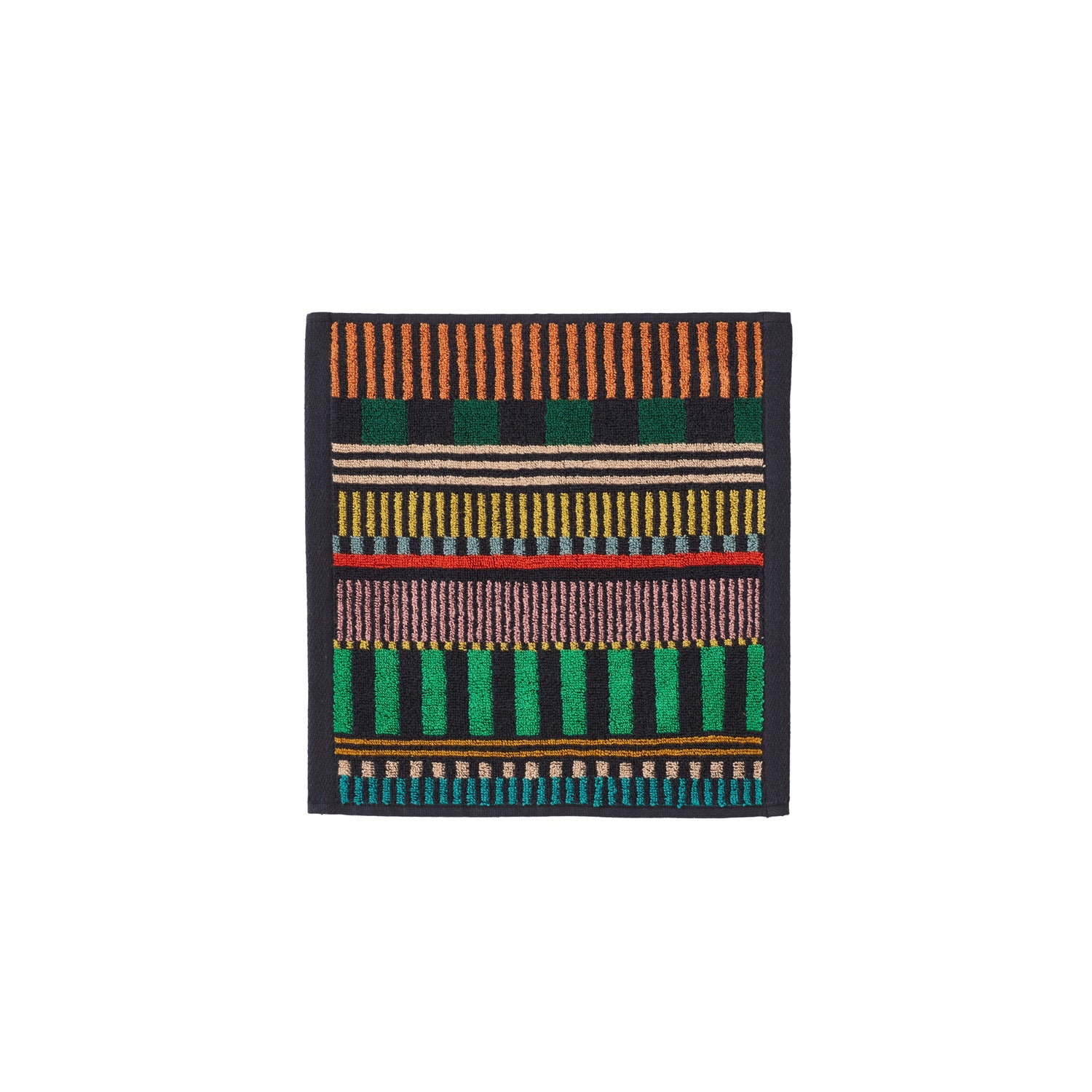 Multicolour cotton Multi Stripe Face Cloth