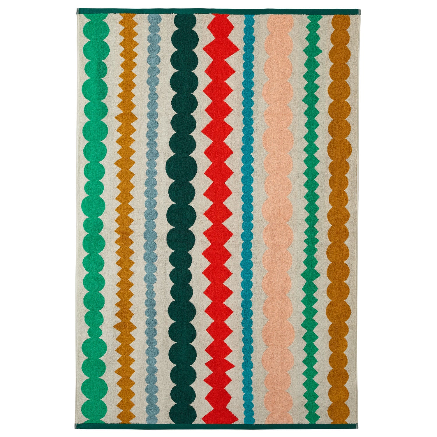 Multicolor Cotton Mixed Fizz Bath Sheet Towel