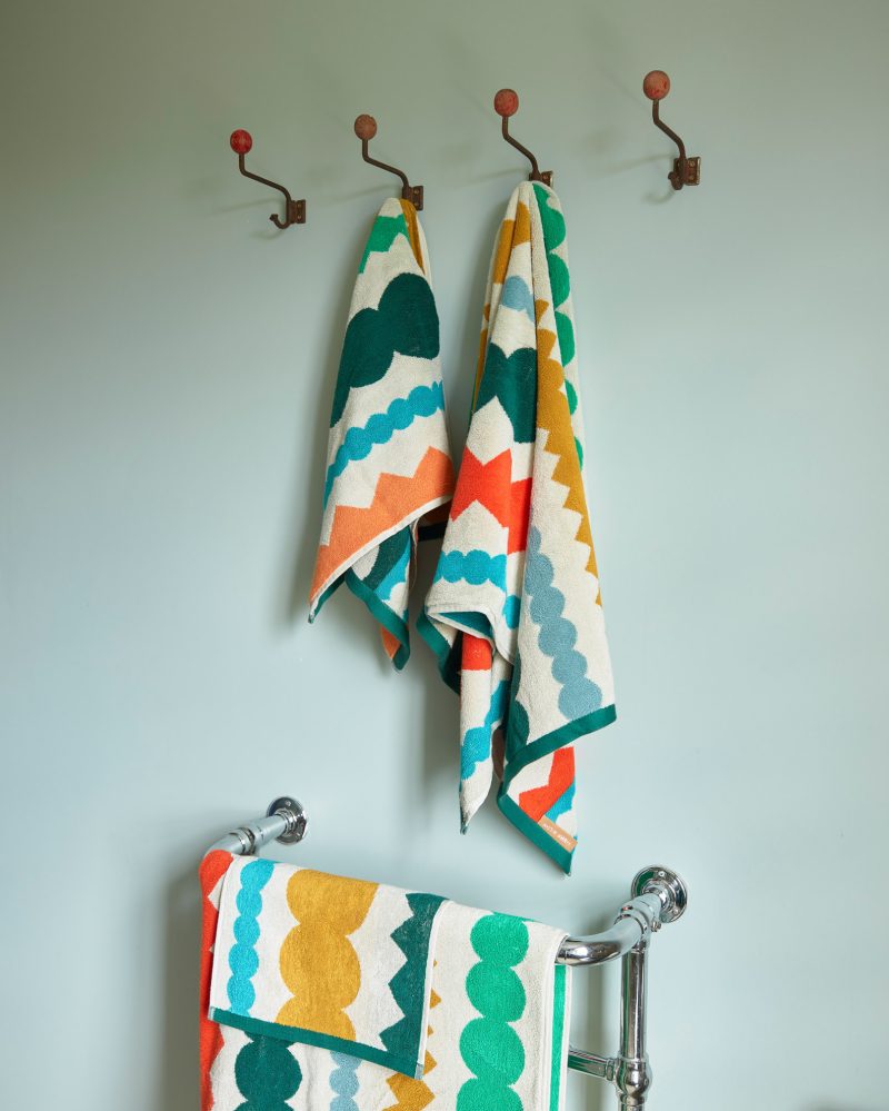 Multicolour Cotton Mixed Fizz Hand & Bath Towel Set